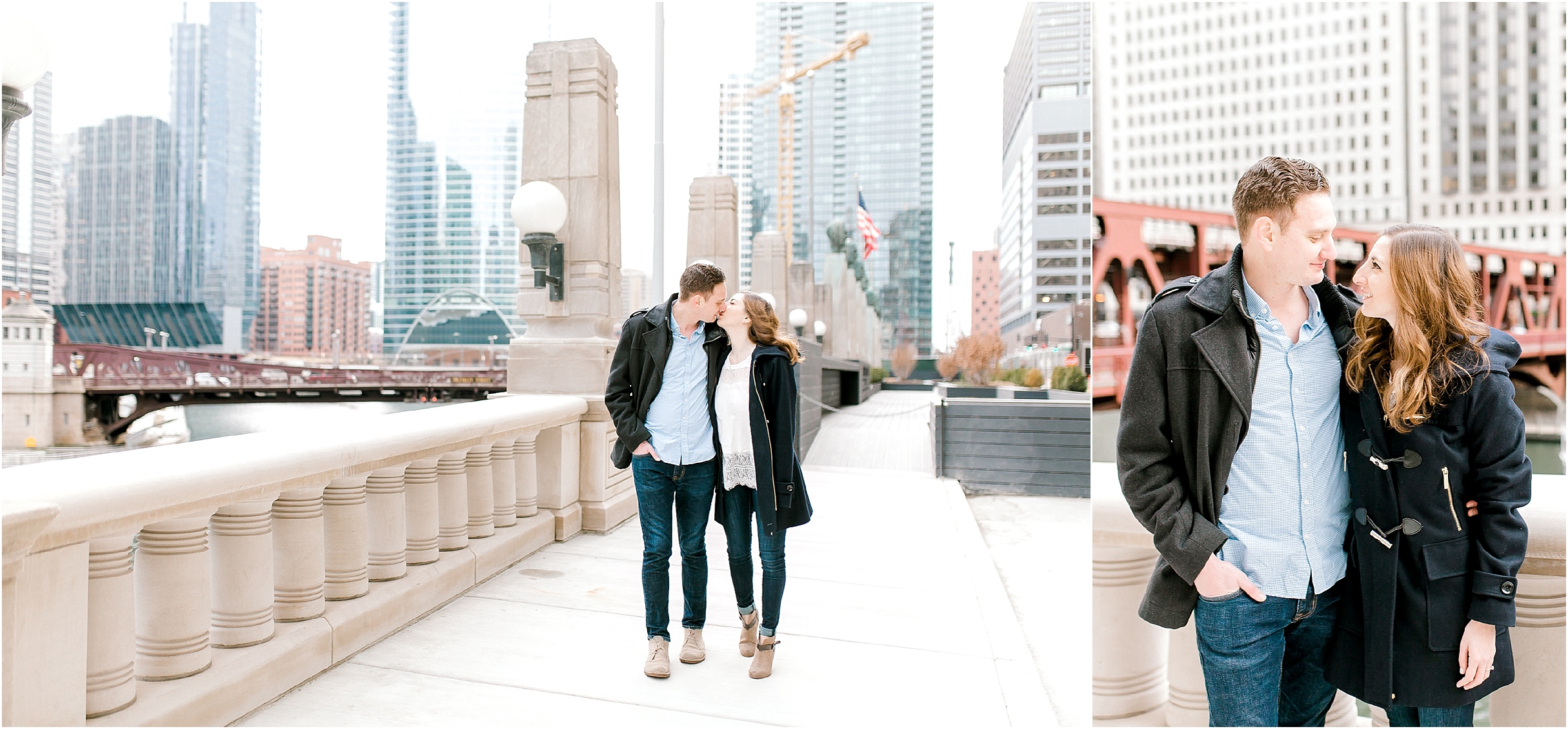 Riverwalk Chicago engagement session