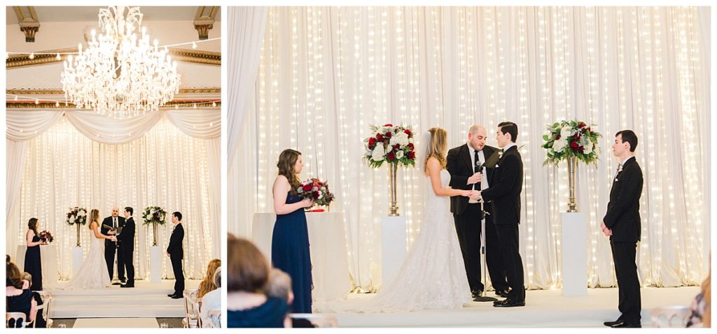 exchange of the rings during the wedding in Stan Mansion captured by Bozena Voytko