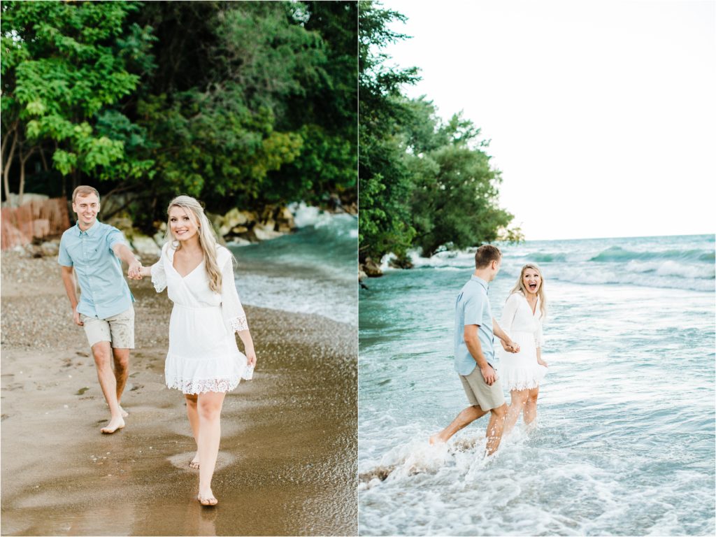 fun engagement session pictures in Chicago