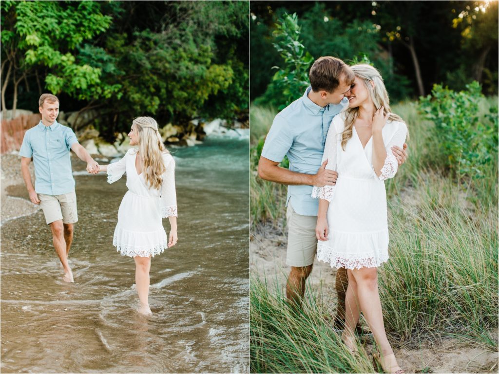 romantic engagement session photography in Chicago