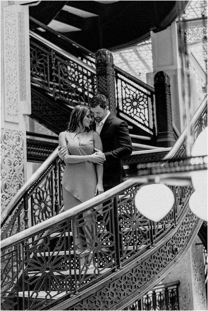 The Rookery Building Engagement Session Chicago engagement session photos, engagement session photographer