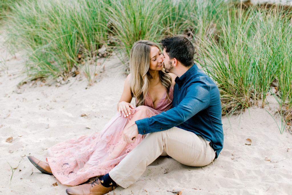 Chicago beach engagement session photographer