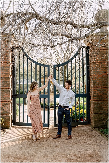 spring romantic couple session