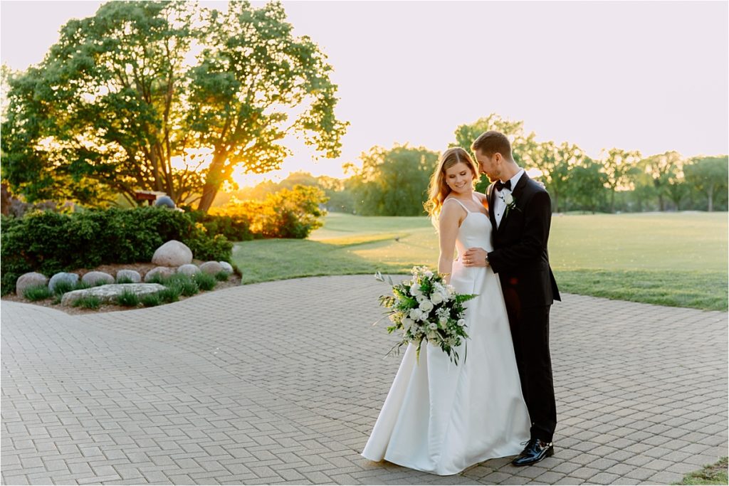 North Shore Country Club wedding sunset