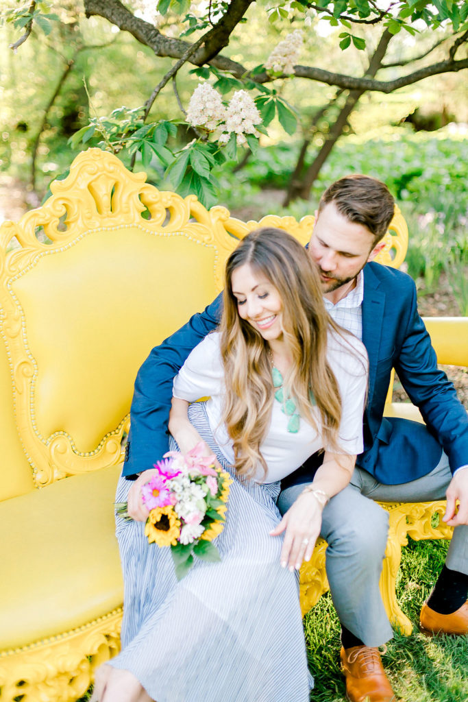 Cantigny Park Romantic Spring Engagement Session