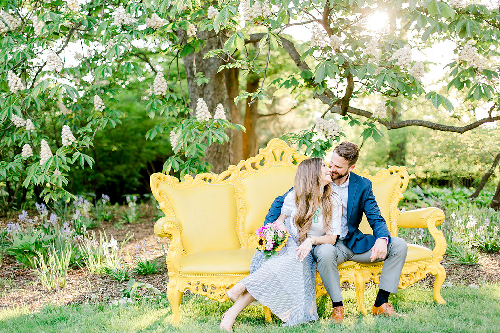 Cantigny Park Romantic Spring Engagement Session