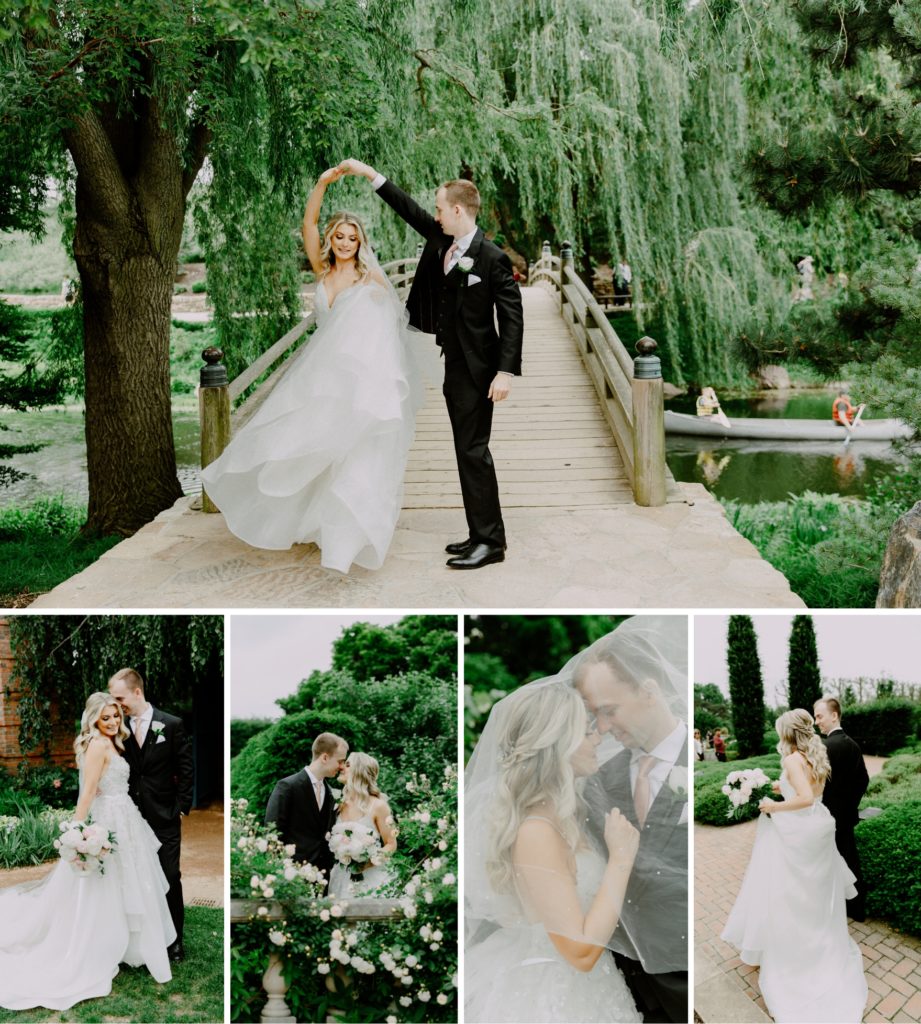 Chicago wedding photographer Botanic Garden wedding 