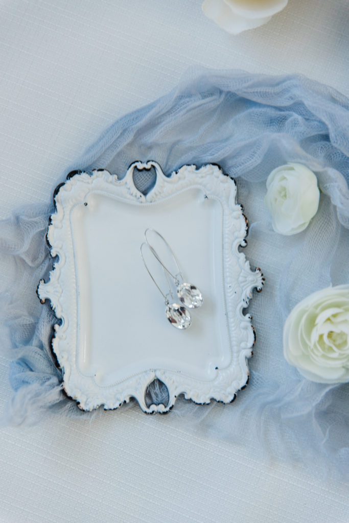 blue wedding details