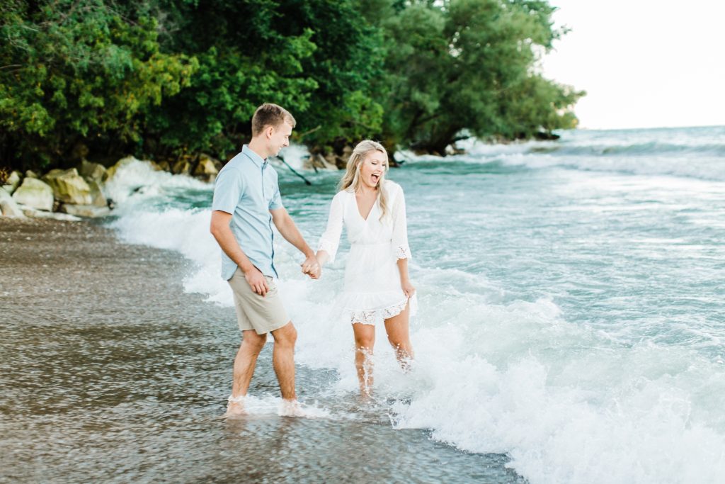 Lighthouse Beach in Evanston engagement session, Best Chicago Photo Locations 