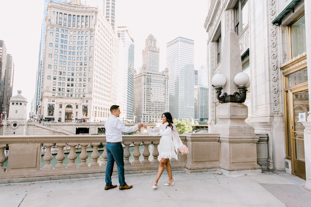 The Wrigley Building engagement session