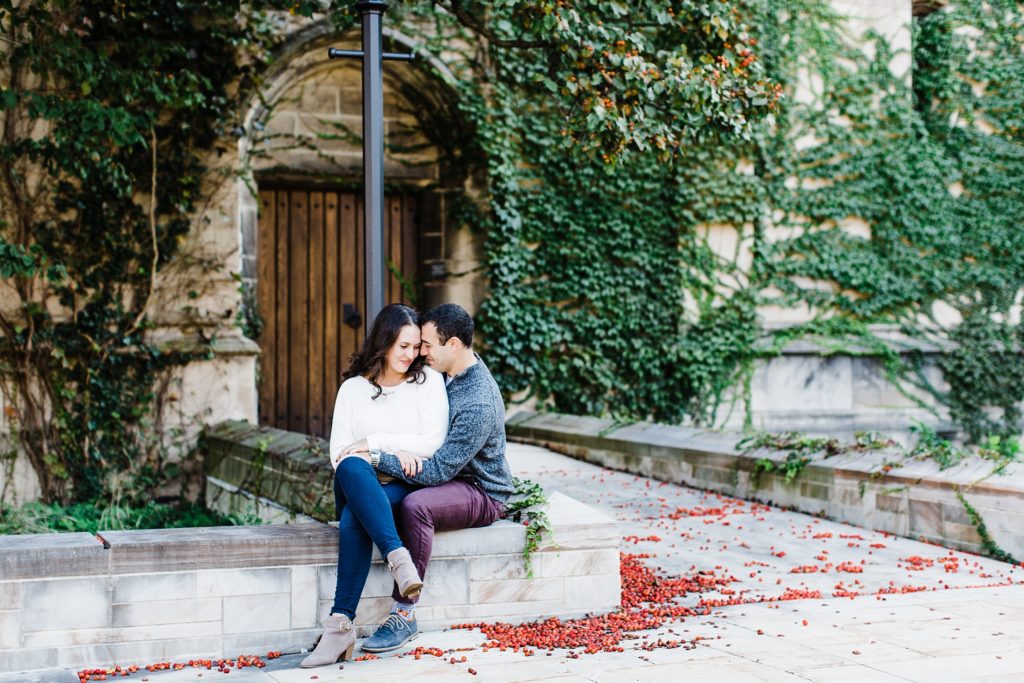 University of Chicago engagement session, Chicago portrait locations