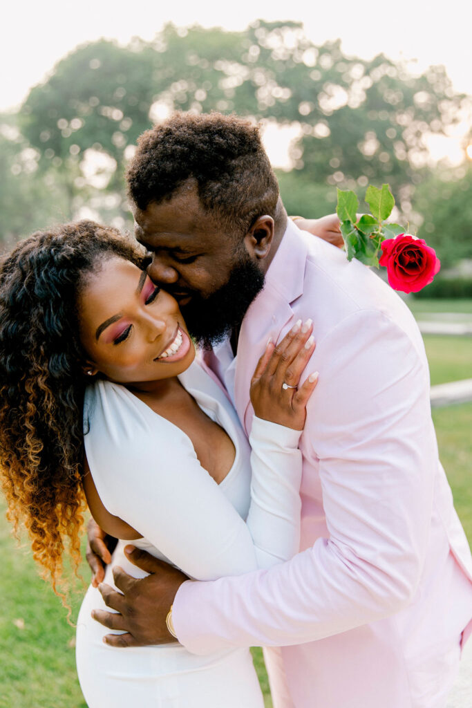 Embracing Love at Armour House: A captivating and romantic engagement session at Armour House, where the couple's love story unfolds amidst the venue's timeless beauty.
