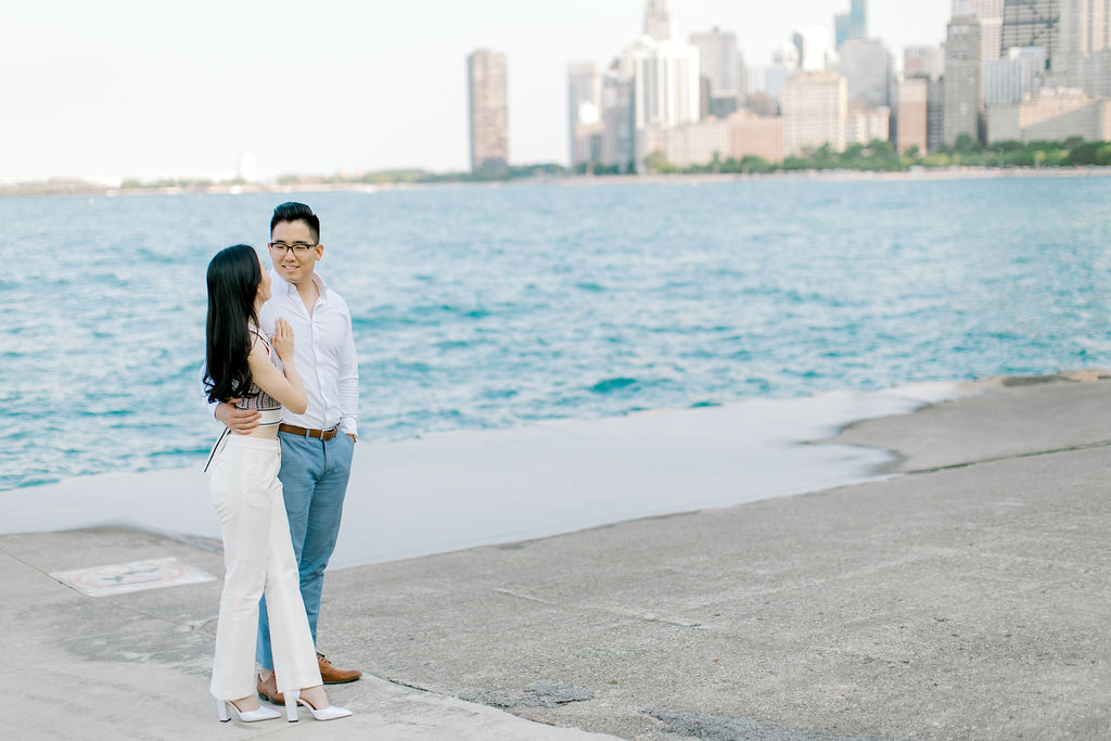 Chicago Engagement Session: Love in the Windy City North Ave beach

