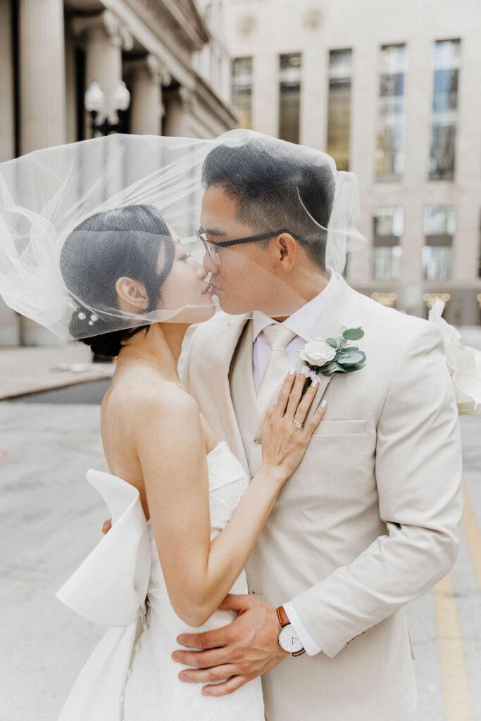 Love in the Windy City: Hane and Ryan’s WildmanBT Wedding and Board of Trade Portraits