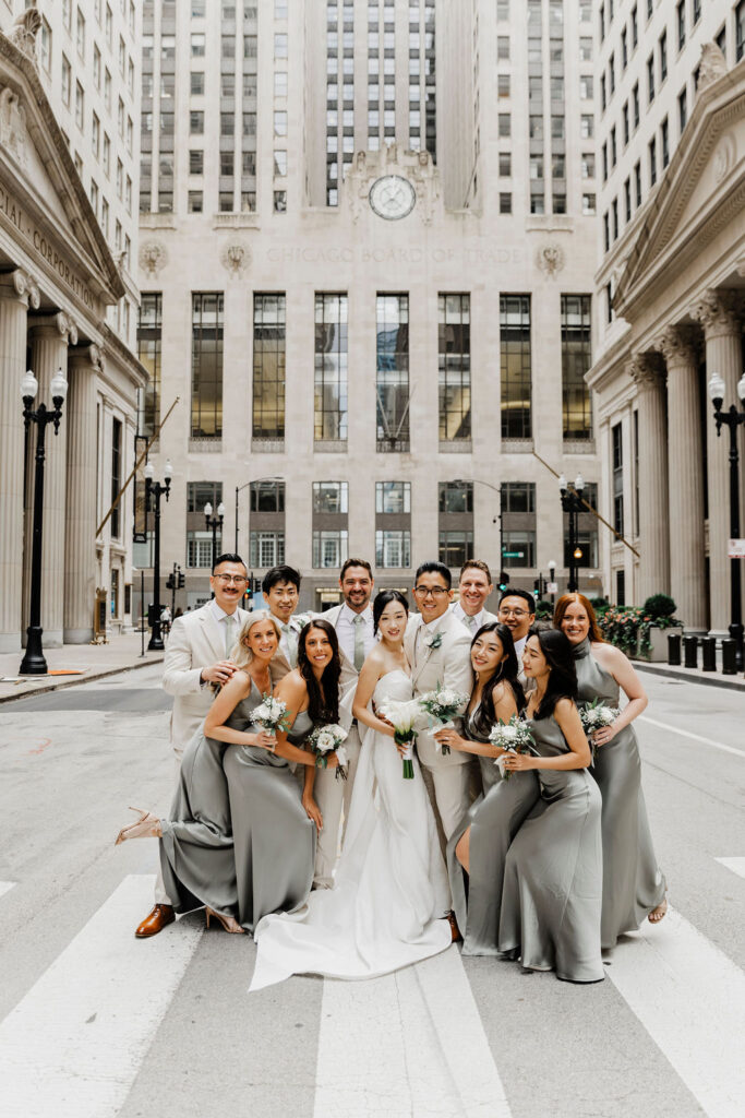 Love in the Windy City: Hane and Ryan’s WildmanBT Wedding and Board of Trade Portraits