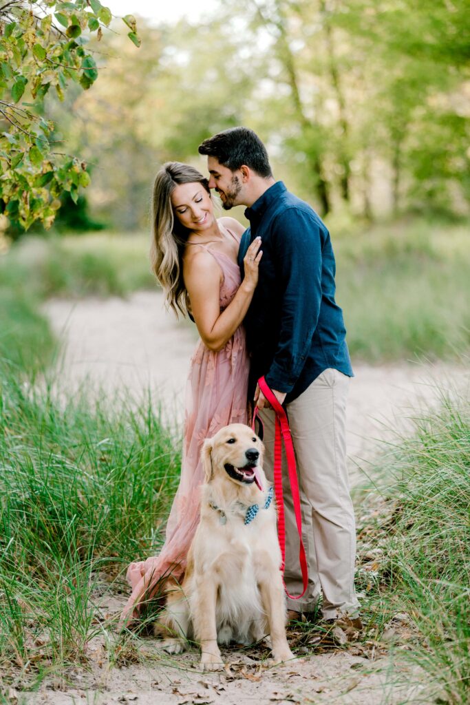 dog at your engagement session