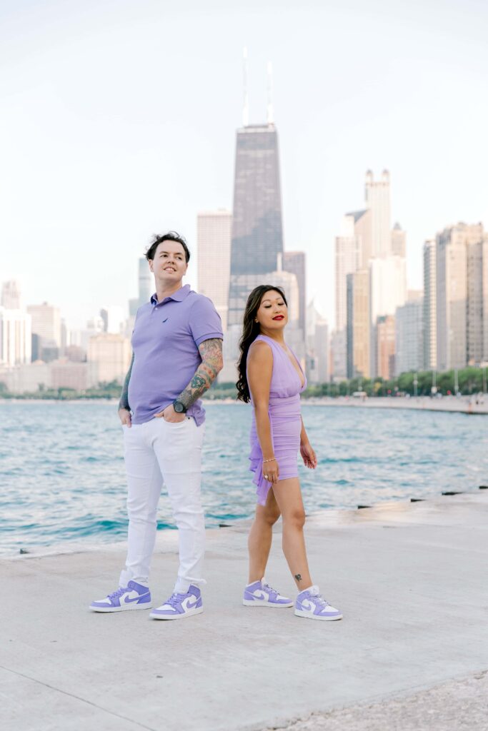 Props That Tell Your Story: A Guide to Engagement Photo Magic, matching custom made sneakers