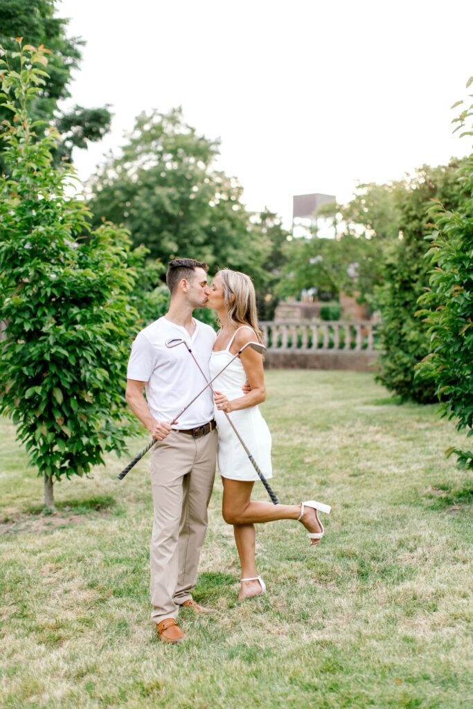 Engagement Session Props golf clubs 