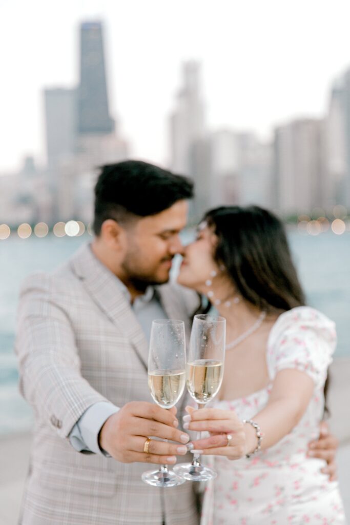 Engagement Session Props Champagne glases 