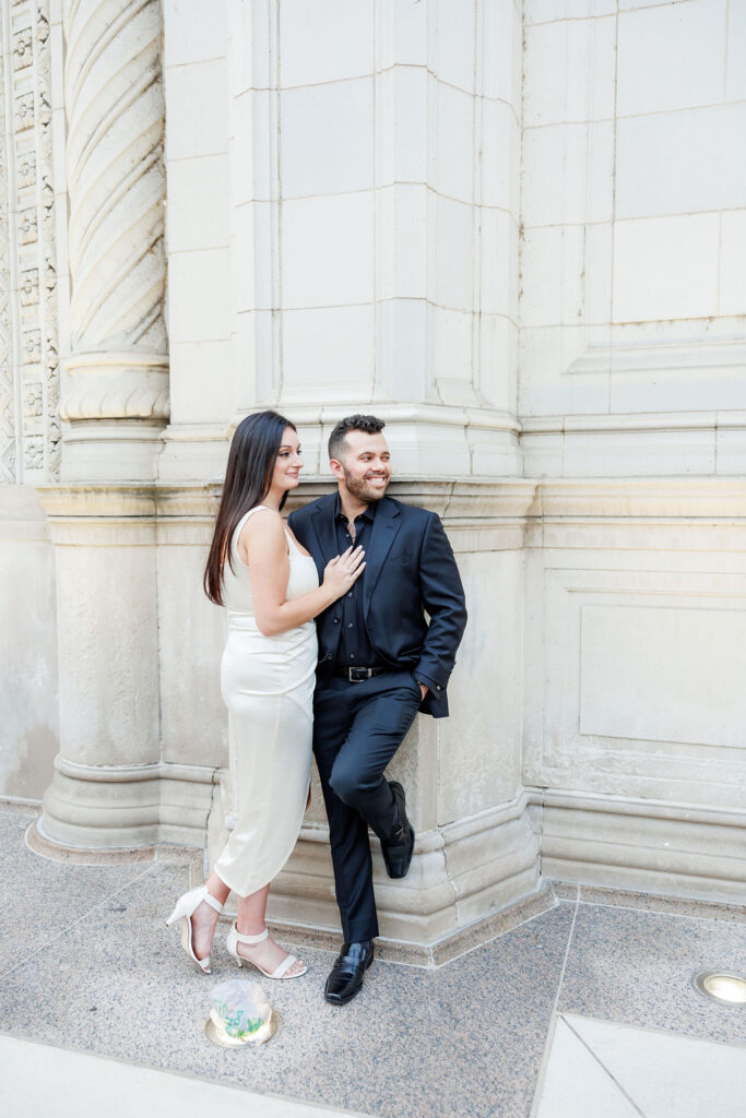 Elegant Moments at the Wrigley Building Engagement Session