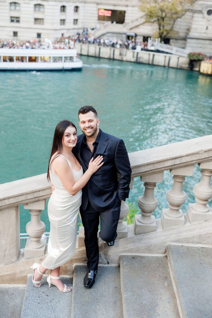 Riverwalk Chicago Engagement Session