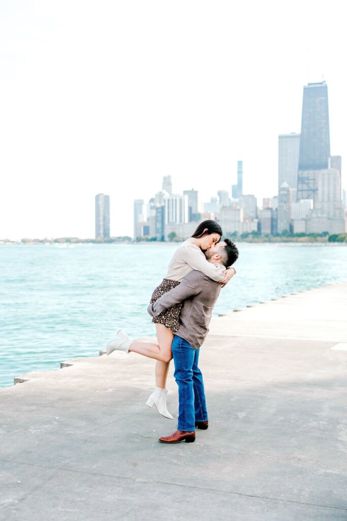 Timeless Memories Made at North Ave Beach Engagement Session