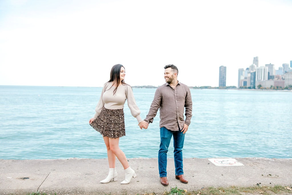 Romantic Beginnings at North Ave Beach Engagement Session