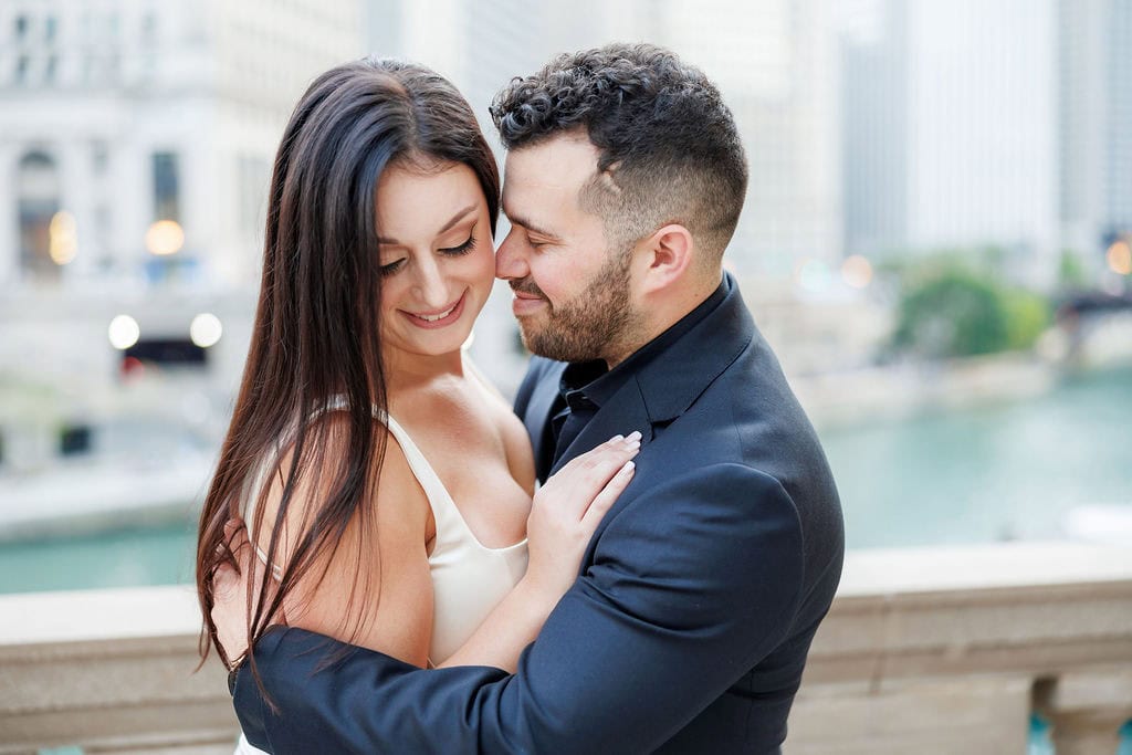 Chicago Charm at the Wrigley Building for Engagement Photos