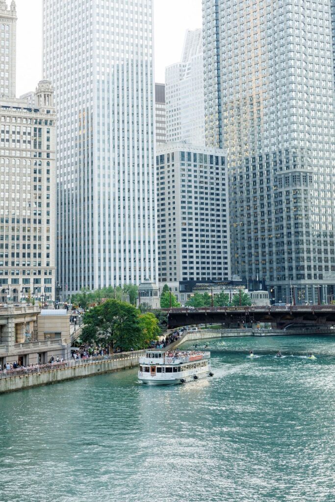 North Ave Beach Engagement Photos: Wrigley Building and Iconic Chicago Spots