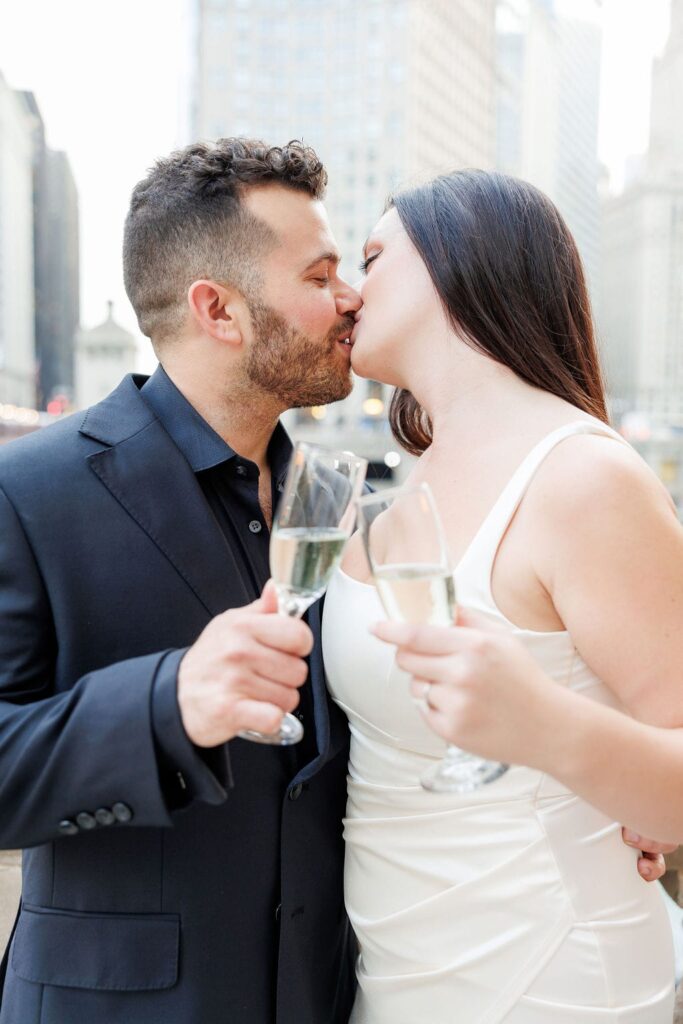 Wrigley Building: Chicago Engagement Perfection