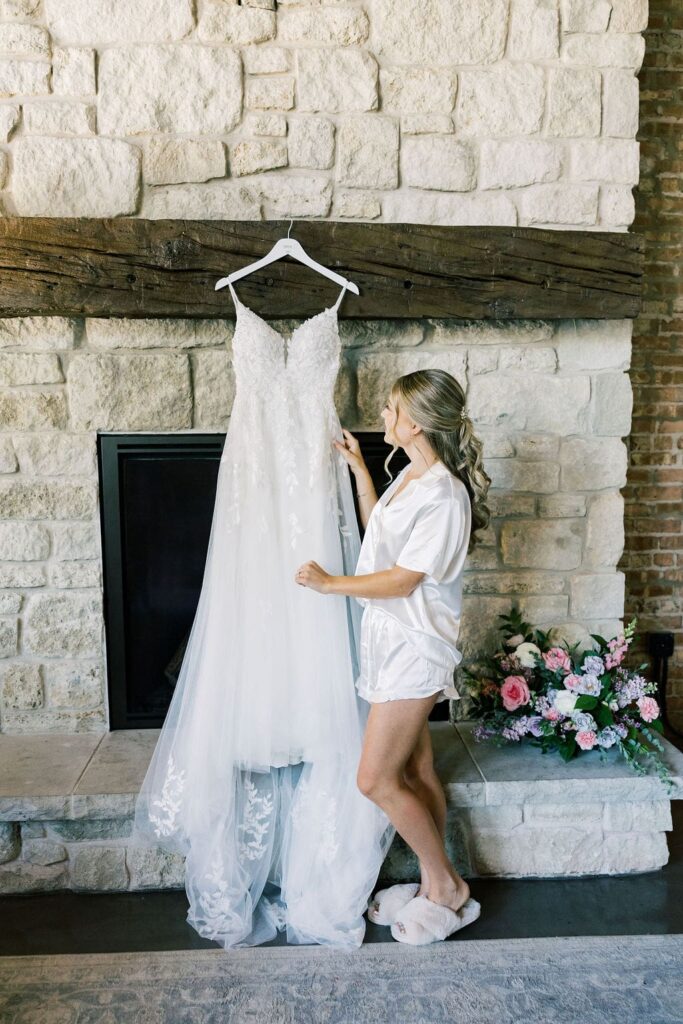 A Romantic Wedding Day at The Bridge getting ready