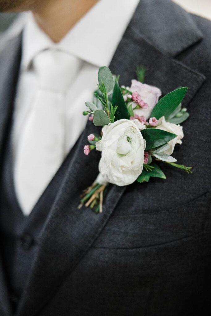 A Romantic Wedding Day at The groom getting ready